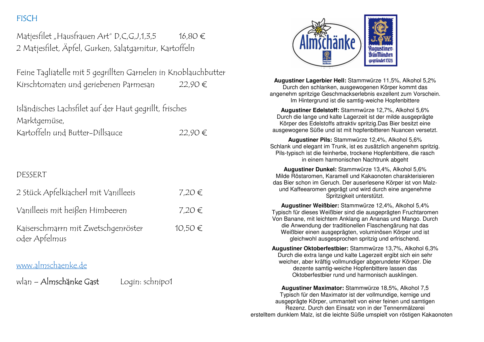 Speisekarte ab Mai mit Epoint 2026 mit Specials Spargel Beginn 260527-4
